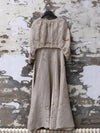Mutedance 25 Spring/Summer Long Sleeve Dress MD-MD25SS33-linen